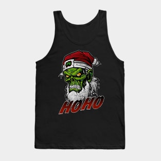 Santa Claus Zombie Skull Tank Top